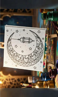 Printed Canvas Moon